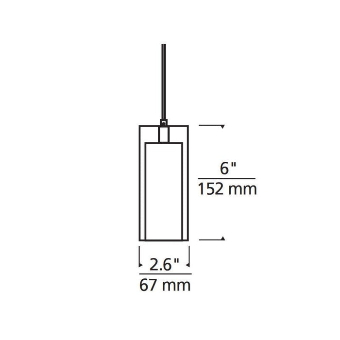 Tech Solitude 3" LED Low Voltage Pendant