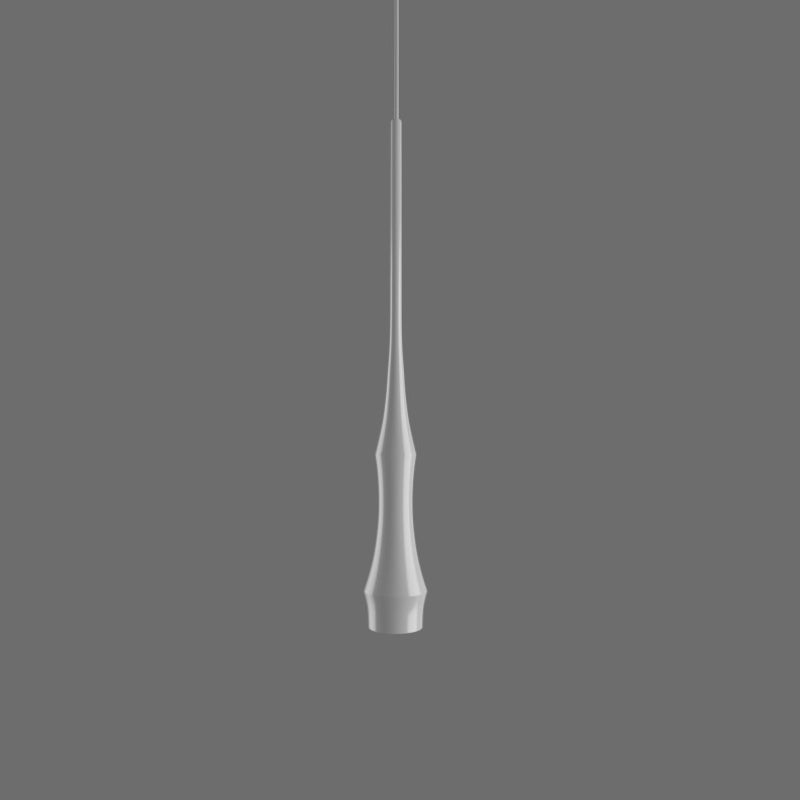 Bover Slend 01 1-lt 3" LED Pendant-Matte White