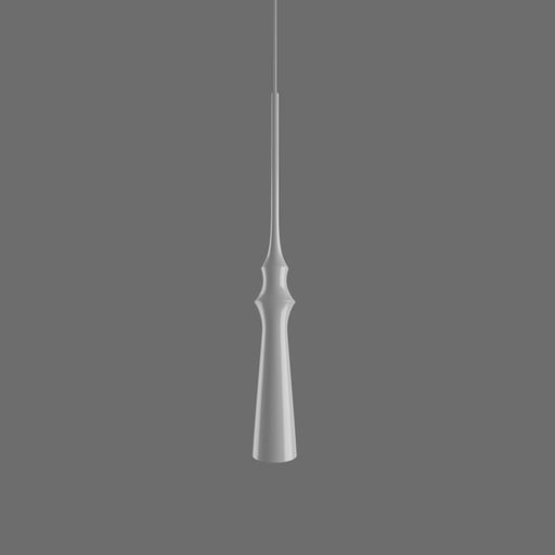 Bover Slend 03 1-lt 3" LED Pendant-Matte White