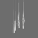 Bover Slend Set 6 Circular 6-lt 21" LED Pendant - Matte White