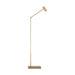 Visual Comfort SLFL57230 Ponte 1-lt 39" Tall LED Floor Lamp - Hand Rubbed Antique Brass