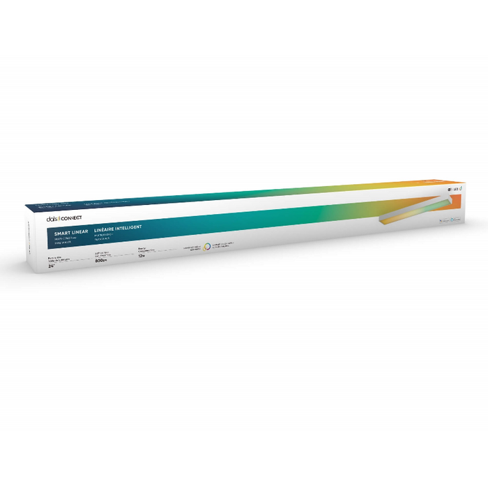 Dals SM-UCL24 Smart 24"  12W Smart Under Cabinet Linear Kit, RGB+CCT 800 Lumen  Dimmable 12V