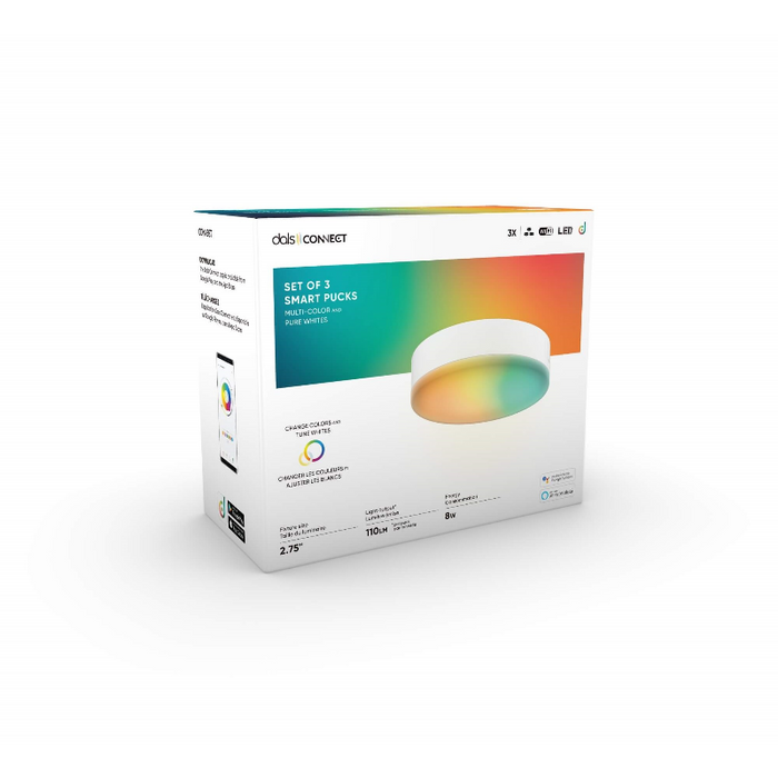 Dals SM-UP1 Smart 3" 12V Smart Add-On Puck, RGB+CCT