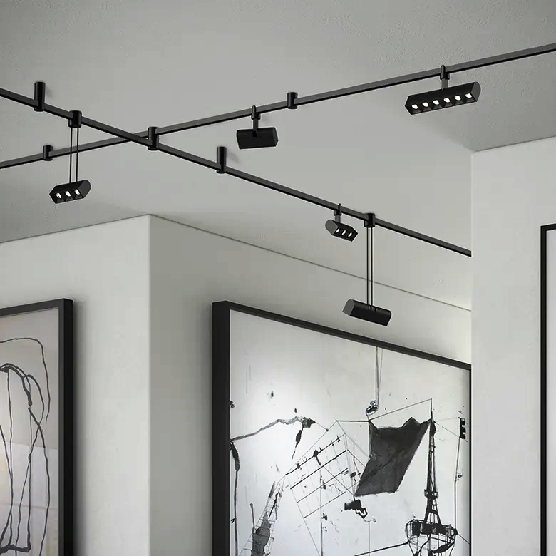 Sonneman SLS1152 Suspenders 97" 2-Bar Freeform Surface Mount with 3-Cell Luminaires/6-Cell Luminaires