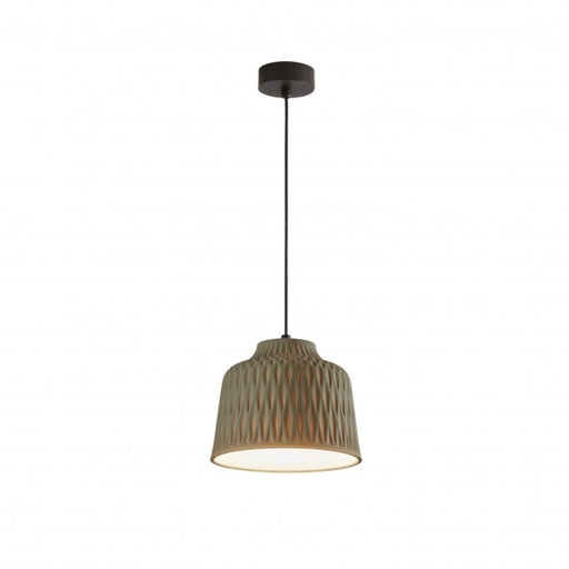 Bover Soft S/30 1-lt 12" LED Outdoor Pendant-Olive Grey