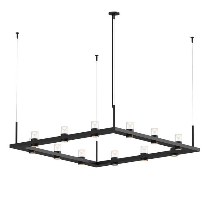 Sonneman 20QWS04 Intervals 12-lt 56" Square LED Pendant