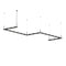 Sonneman 20QKZ46 Intervals 21-lt 4 x 16 Zig-Zag LED Pendant