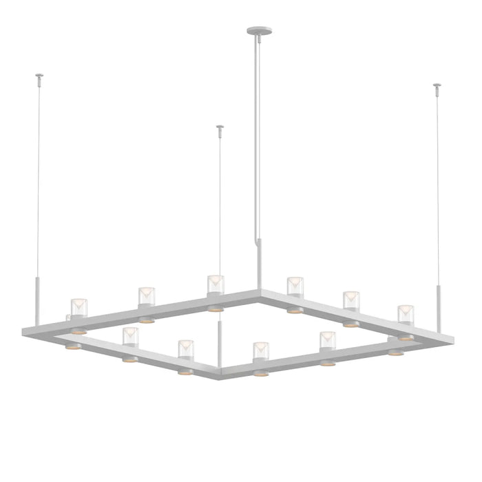 Sonneman 20QWS04 Intervals 12-lt 56" Square LED Pendant