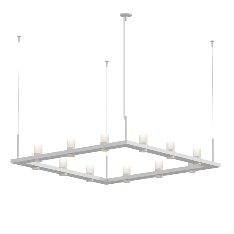 Sonneman 20QWS04 Intervals 12-lt 56" Square LED Pendant