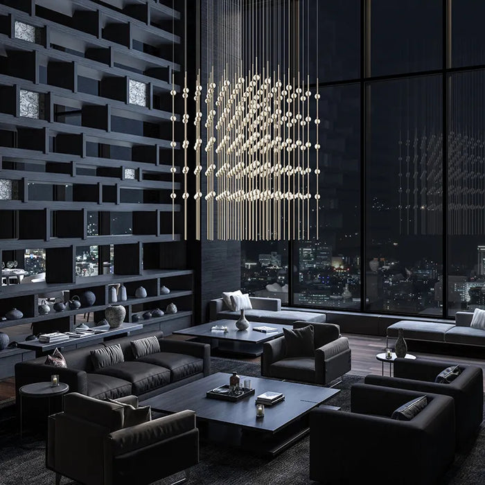 Sonneman 2169 Constellation Cosmic Cube 245 lt 30 LED Chandelier 2169.13W Sonneman LBC Lighting