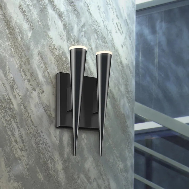 Sonneman 2382 Micro Cone 2-lt 10" Tall LED Double Sconce