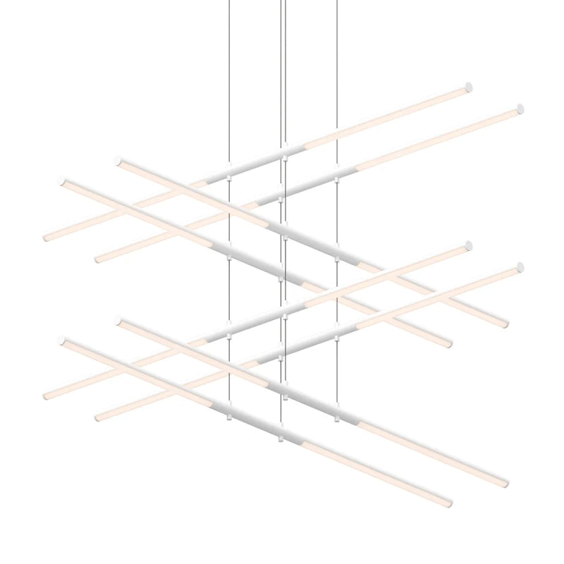 Sonneman 2804 Tik-Tak Stack 16-lt 48" 4-Tier LED Chandelier