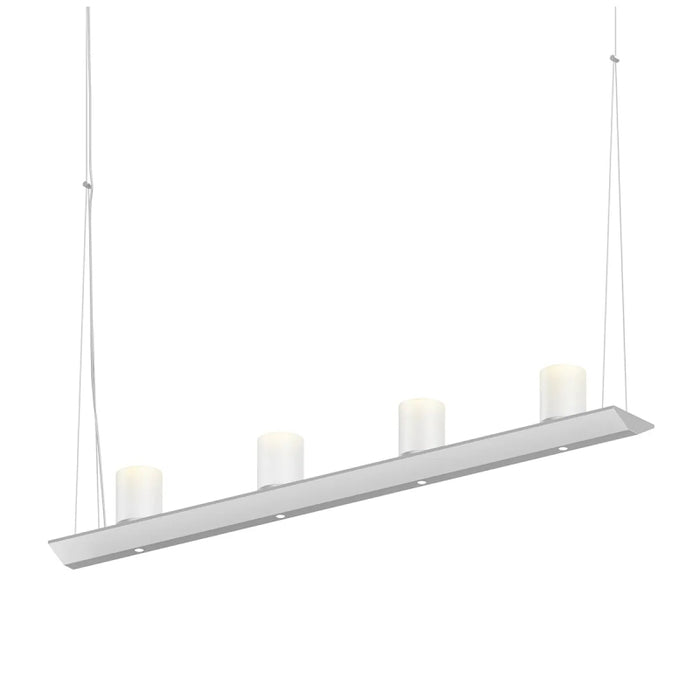 Sonneman 2857-SW Votives 8-lt 32" LED Bar Pendant with Clear Etched Glass