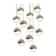 Sonneman 2917 Grapes 12-lt 17" LED Chandelier - Large Polished Chrome