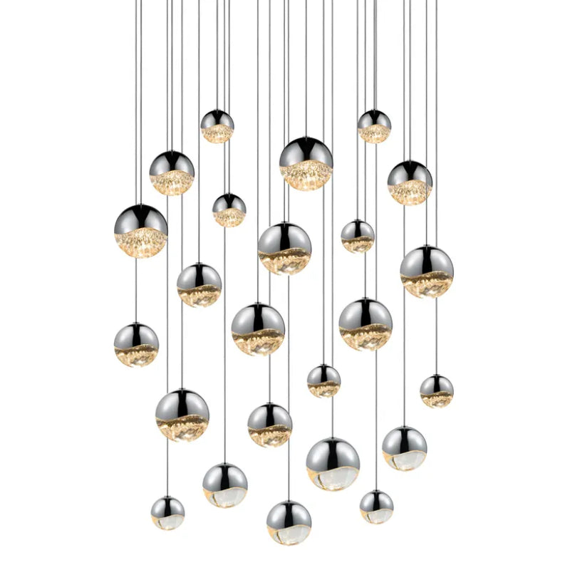 Sonneman 2918 Grapes 24-lt 27" LED Round Multipoint Pendant - Assorted