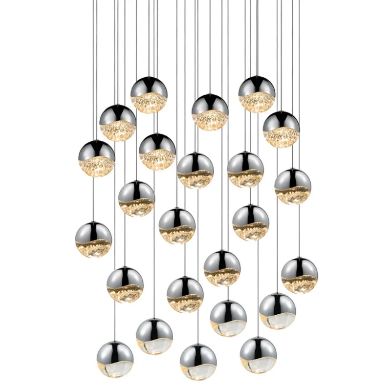 Sonneman 2918 Grapes 24-lt 27" LED Round Multipoint Pendant - Large