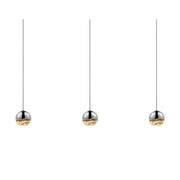 Sonneman 2920 Grapes 3-lt 37" LED Pendant Rectangle Canopy - Small Polished Chrome