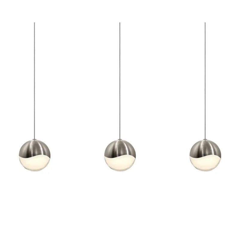 Sonneman 2920 Grapes 3-lt 38" LED Chandelier - Satin Brass