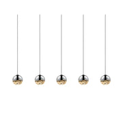 Sonneman 2921 Grapes 5-lt 37" LED Pendant - Small Polished Chrome