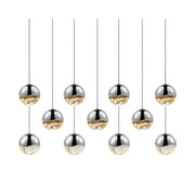 Sonneman 2922 Grapes 11-lt 37" LED Pendant - Medium Polished Chrome