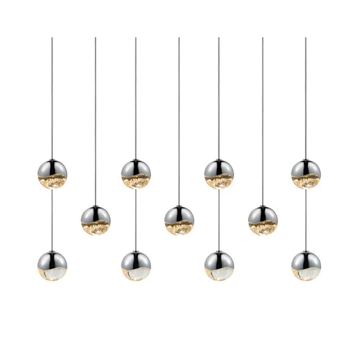 Sonneman 2922 Grapes 11-lt 36" LED Pendant - Small Polished Chrome
