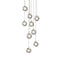Sonneman 2964 Champagne Bubbles 9-lt 14" Round LED Chandelier