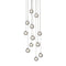 Sonneman 2965 Champagne Bubbles 12-lt 17" Round LED Chandelier
