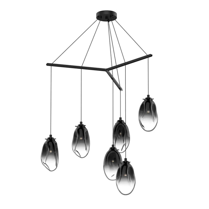 Sonneman 2976 Liquid 6-lt 39" LED Tri-Spreader Chandelier