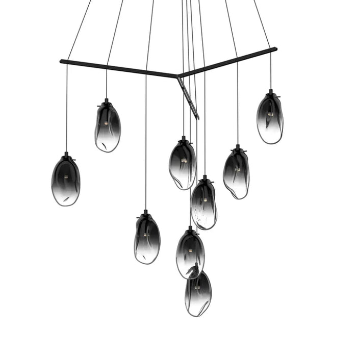 Sonneman 2977 Liquid 9-lt 51" LED Tri-Spreader Chandelier