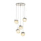 Sonneman 3005 Facets 5-lt 18" Round LED Pendant