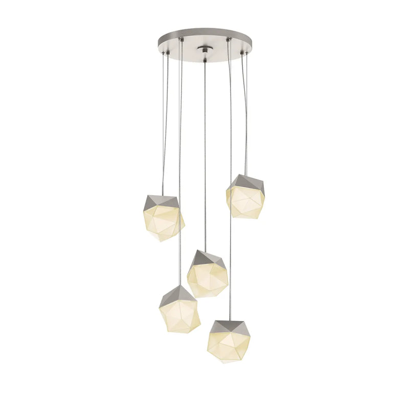 Sonneman 3005 Facets 5-lt 18" Round LED Pendant