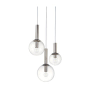 Sonneman 3763 Bubbles 3-lt 20" Pendant - Polished Nickel