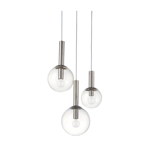 Sonneman 3763 Bubbles 3-lt 20" Pendant - Polished Nickel