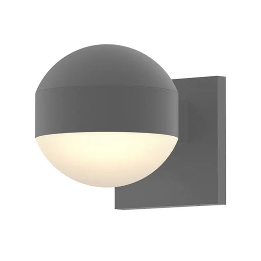 Sonneman 7300 Reals 5" Downlight LED Wall Sconce - Dome Cap / Dome Lens Textured Gray