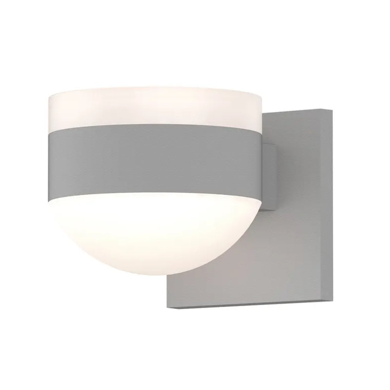 Sonneman 7302 Reals 5" Up/Down LED Wall Sconce - White Cylinder / Dome Lens - Textured White