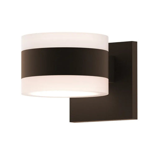 Sonneman 7302 Reals 5" Up/Down LED Wall Sconce - White Cylinder Lens Textured Bronze