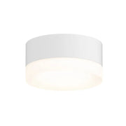 Sonneman 7309 Reals 5" Indoor/Outdoor LED Surface Mount - Clear / Frosted White Lens Textured White/Frosted White