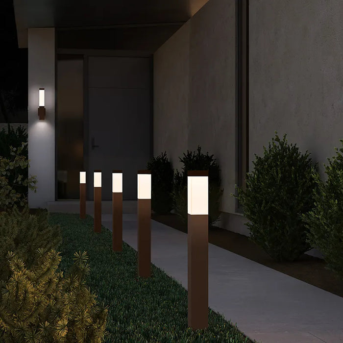 Sonneman 7381 Square Column 16" Tall Outdoor LED Bollard