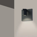 Sonneman SLS0214 Suspenders 2" Tall Mini Single LED Wall Sconce - Bar-Mounted Single Cylinder / Flood Lens