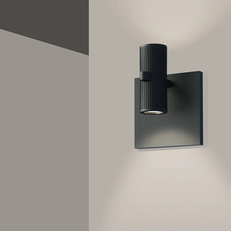 Sonneman SLS0216 Suspenders 6" Tall Mini Single LED Wall Sconce - Bar-Mounted Duplex Cylinder / Flood Lens