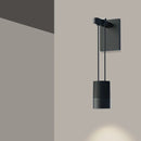 Sonneman SLS0219 Suspenders 9" Tall Mini Single LED Wall Sconce - Suspended Cylinder / Snoot Flood Lens