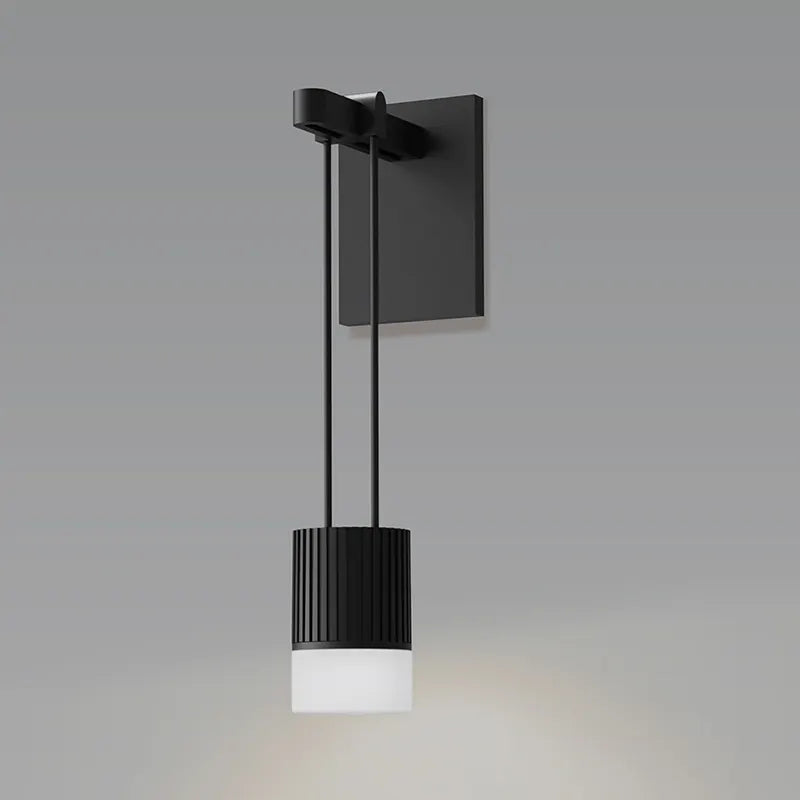Sonneman SLS0220 Suspenders 9" Mini Single LED Wall Sconce - Suspended Cylinder / Glass Diffuser