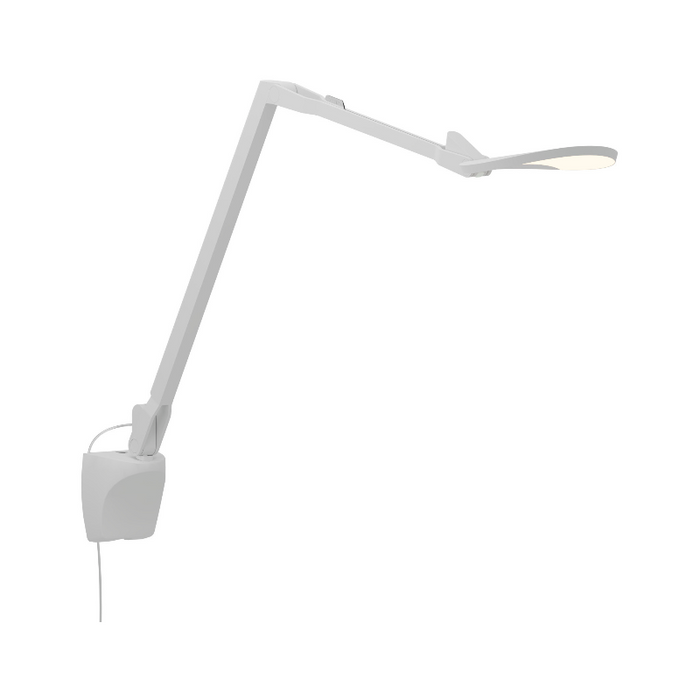 Koncept SPY-RCH Splitty Reach LED Desk Lamp, Wall Mount - Matte White/Wall Mount