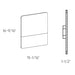 Dals SQS15 Alto 1-lt 17" Tall LED Wall Sconce