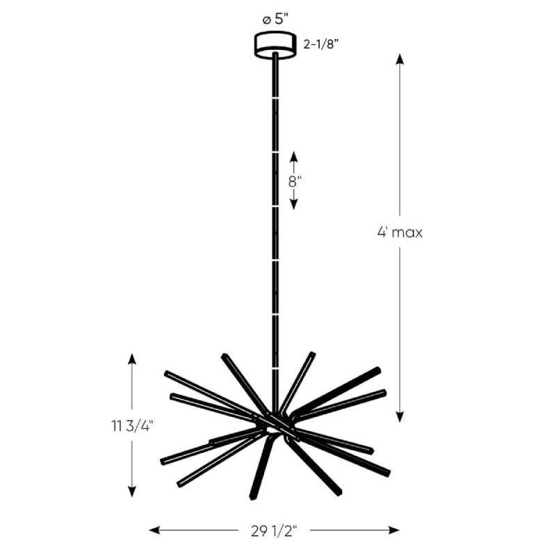 Dals STRPD-3K Stellar 1-lt 30" LED Pendant