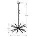 Dals STRPD-3K Stellar 1-lt 30" LED Pendant