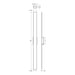 Dals SWS60-CC Gemini 60" Tall LED Outdoor Wall Sconce, 5CCT Selectable