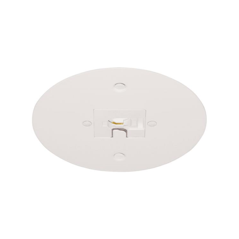 Juno T40F Trac-Master Line Voltage Flush Monopoint Adapter - White