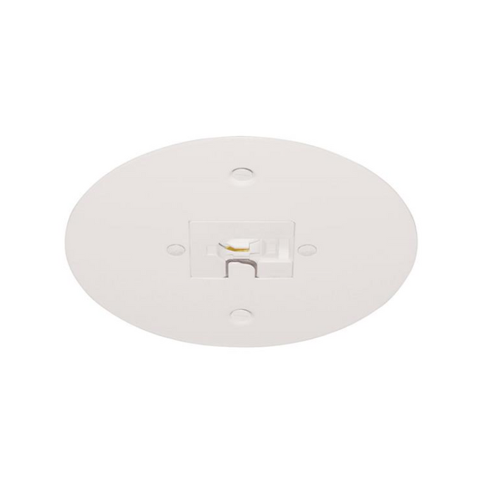 Juno T40F Trac-Master Line Voltage Flush Monopoint Adapter - White