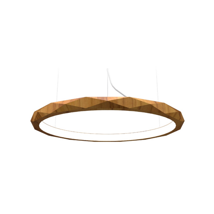 Accord 1355 Facet 1-lt 32" LED Pendant - Teak